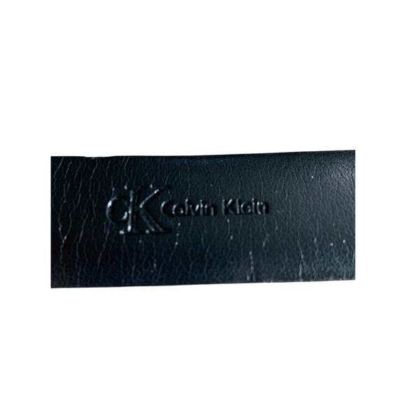 Calvin Klein Kalian Belt Calfskin Black Belt Size S - C6